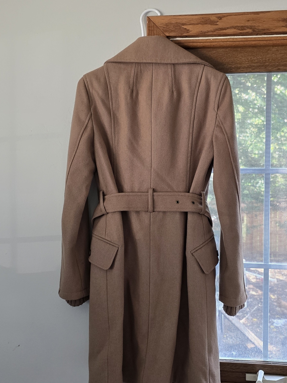 Kenneth Cole Camel/Tan Belted Trench Coat - Picture 2 of 5